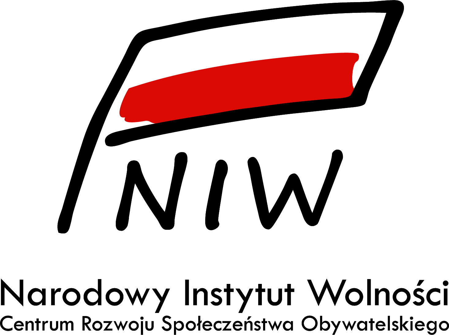 Logotyp Narodwego Instytutu Wolności - litery N, I, W 